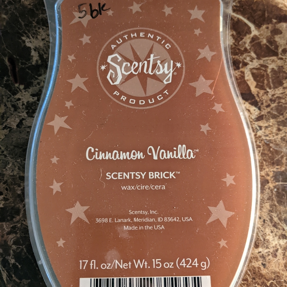 Scentsy brick Cinnamon Vanilla